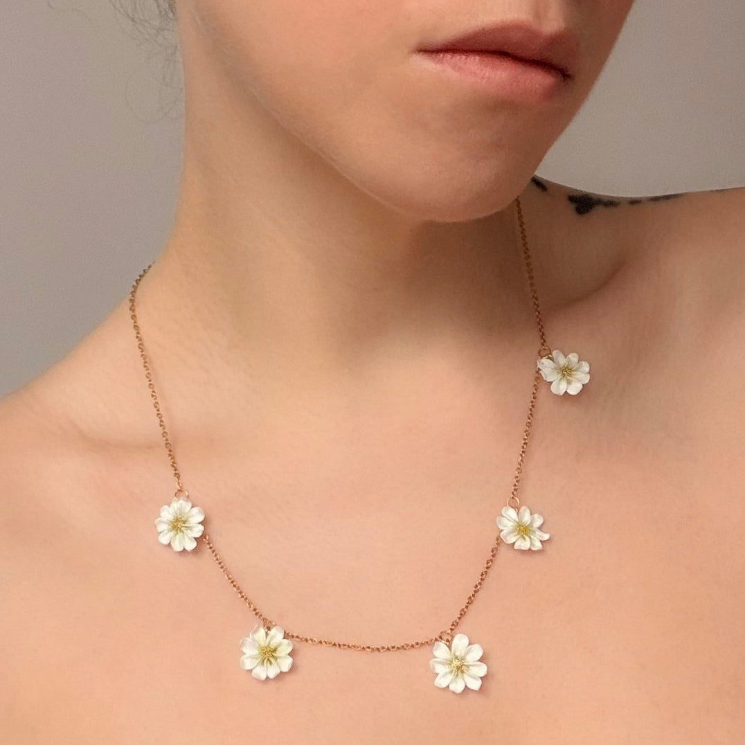 Girocollo MINI Margherita. | Bianco (golden edition)