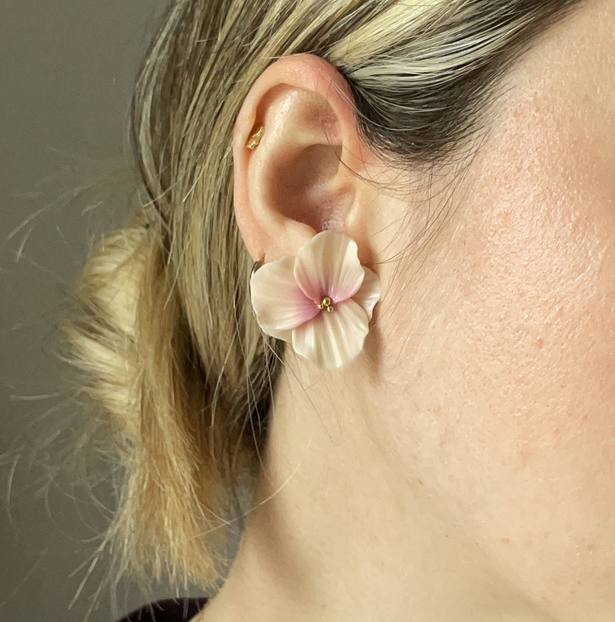 Orecchini le PETIT lilium. | Pink (gold edition)