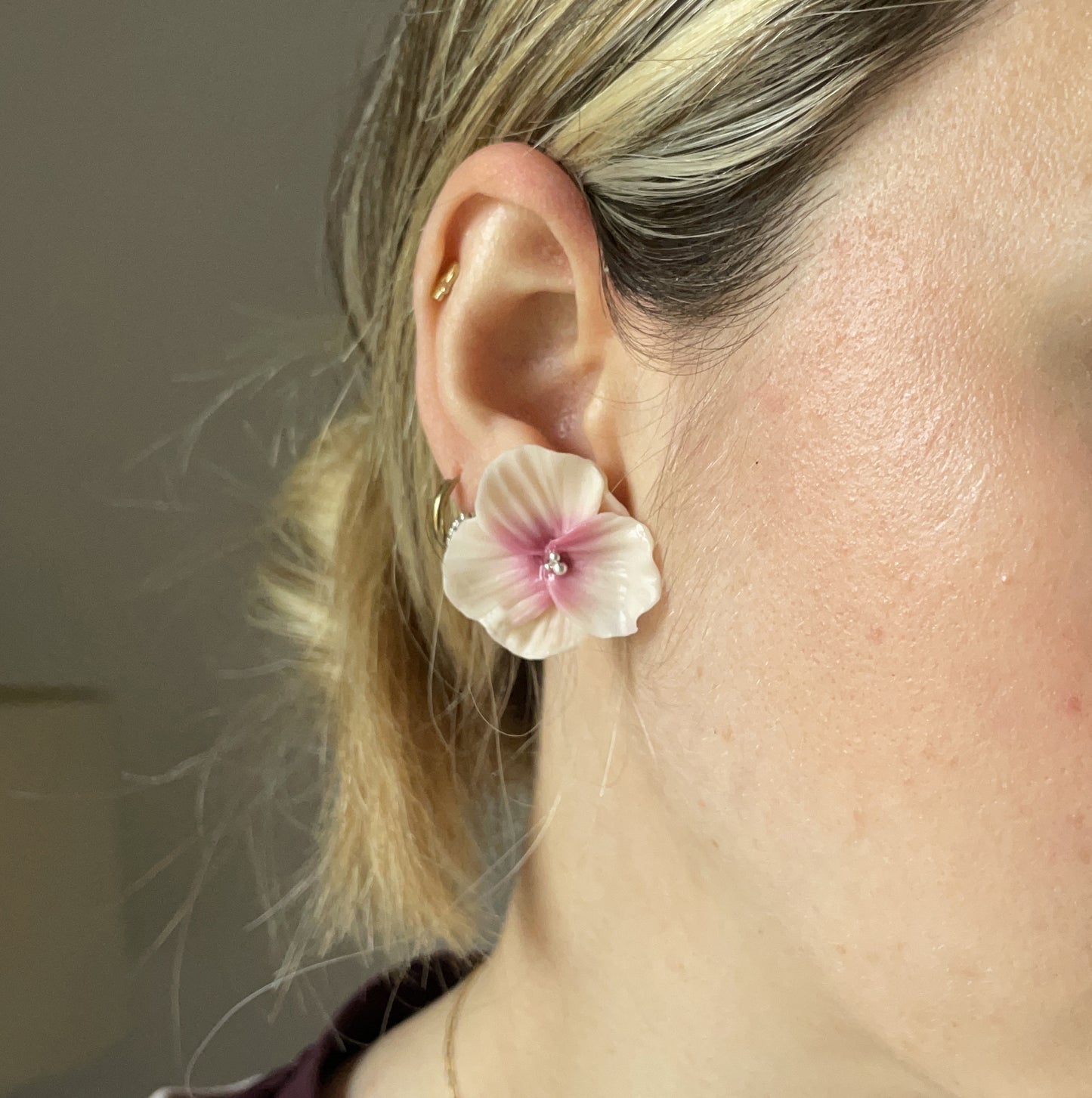 Orecchini le PETIT lilium. | Pink (silver edition)