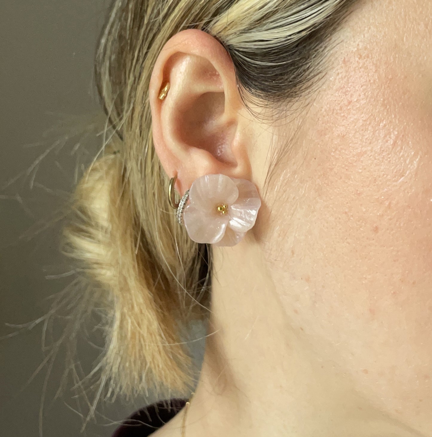 Orecchini PETIT Lilium. | Ivory