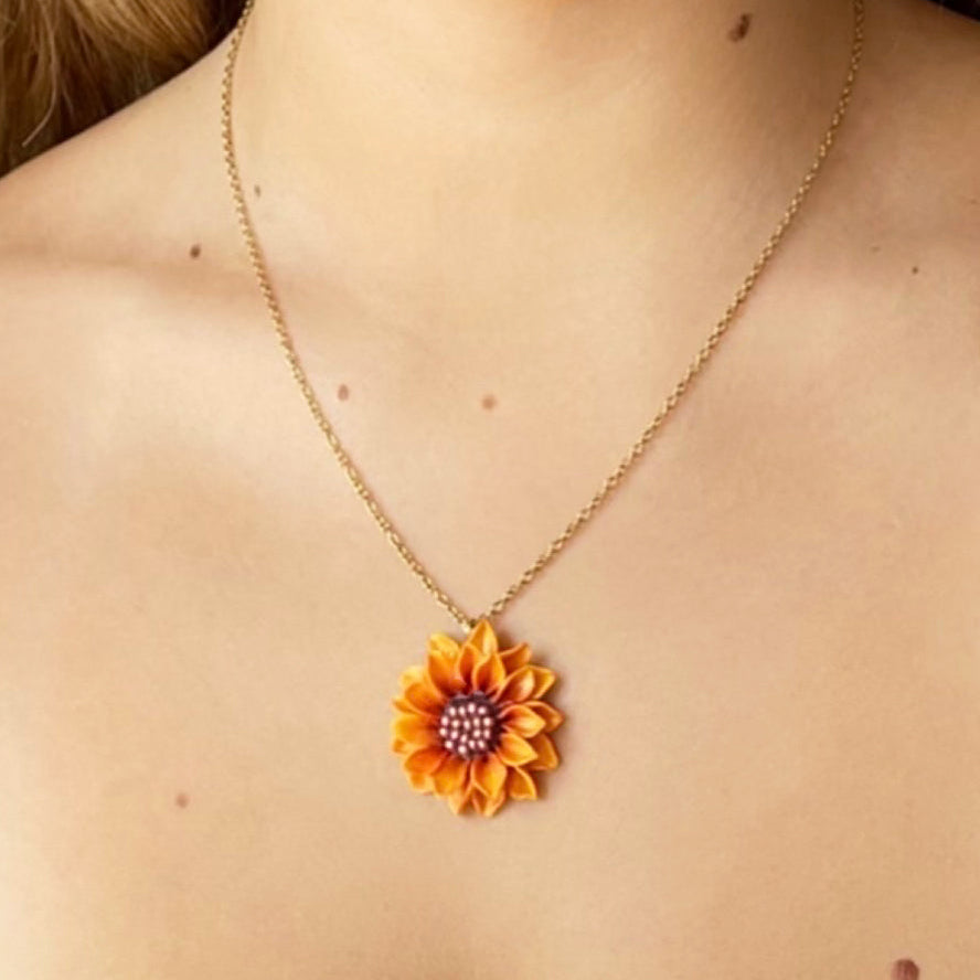 Girocollo MIDI SUNFLOWER. | Yellow (golden edition)