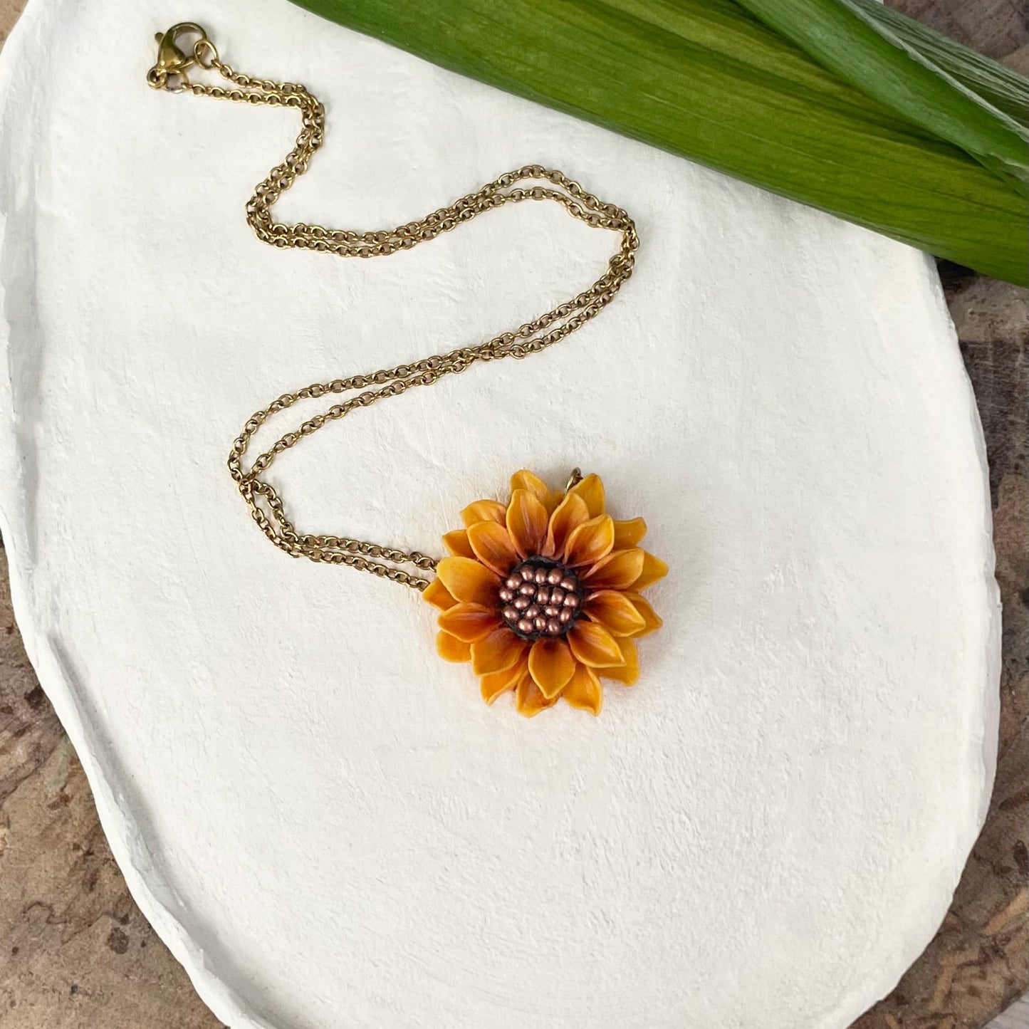 Girocollo MIDI SUNFLOWER. | Yellow (golden edition)