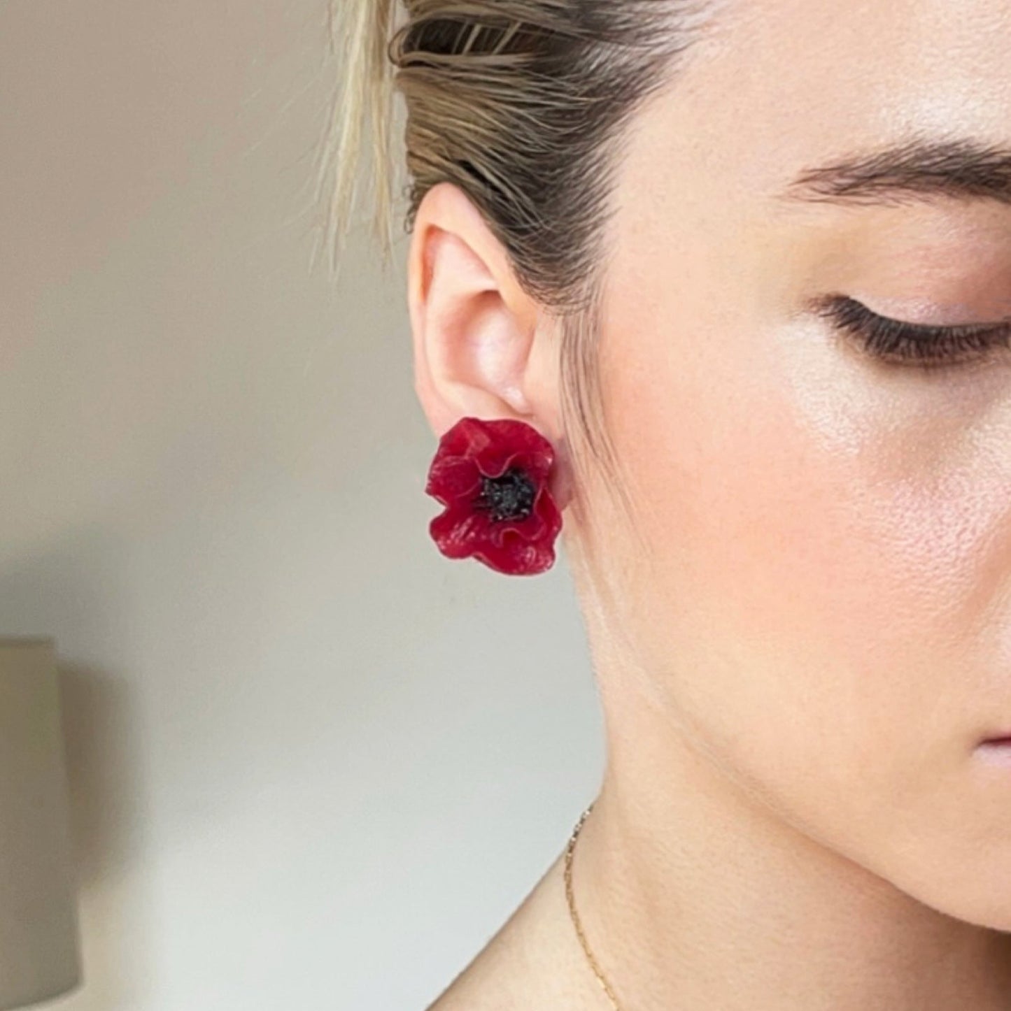Orecchini MIDI POPPY. | Rosso