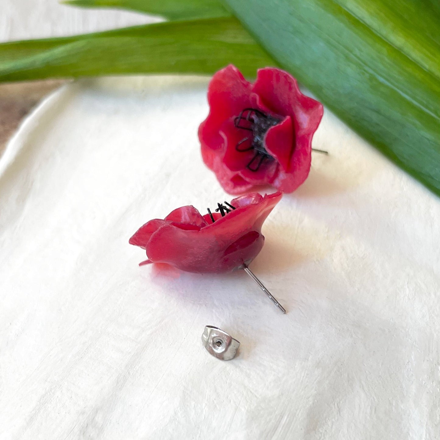 Orecchini MIDI POPPY. | Rosso