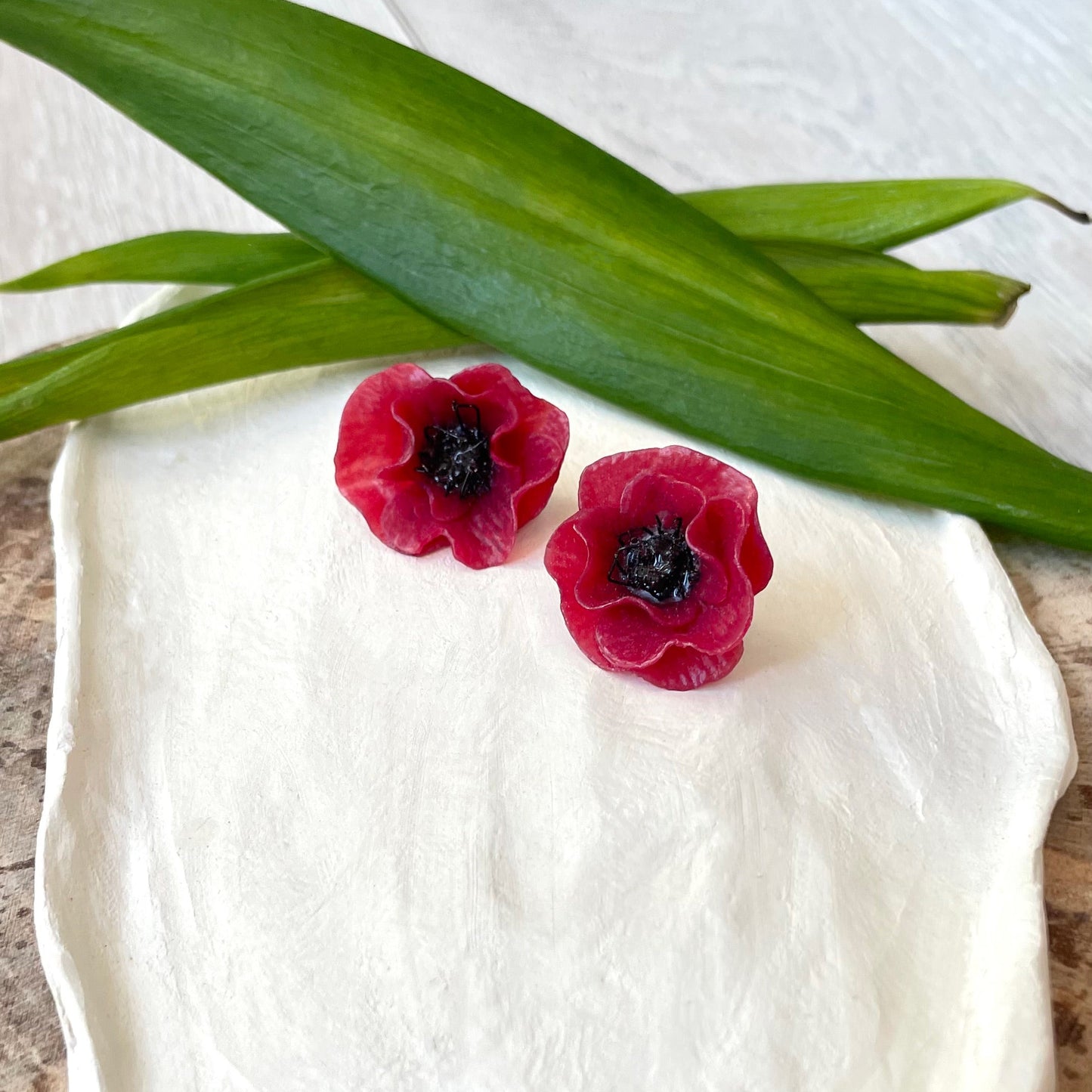 Orecchini MIDI POPPY. | Rosso