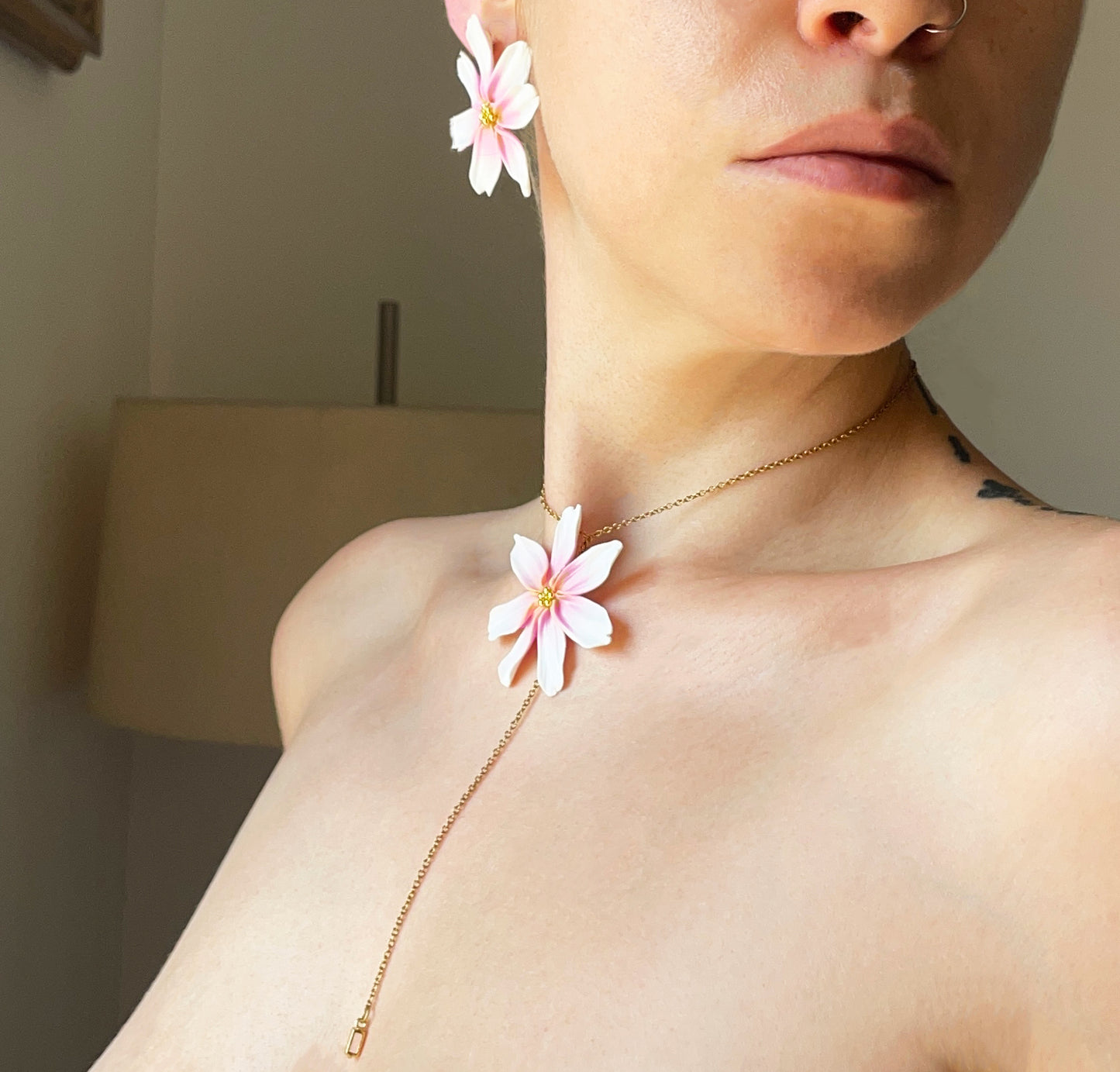 Girocollo-Chocker MARGHERITA. | Rosé (golden edition)
