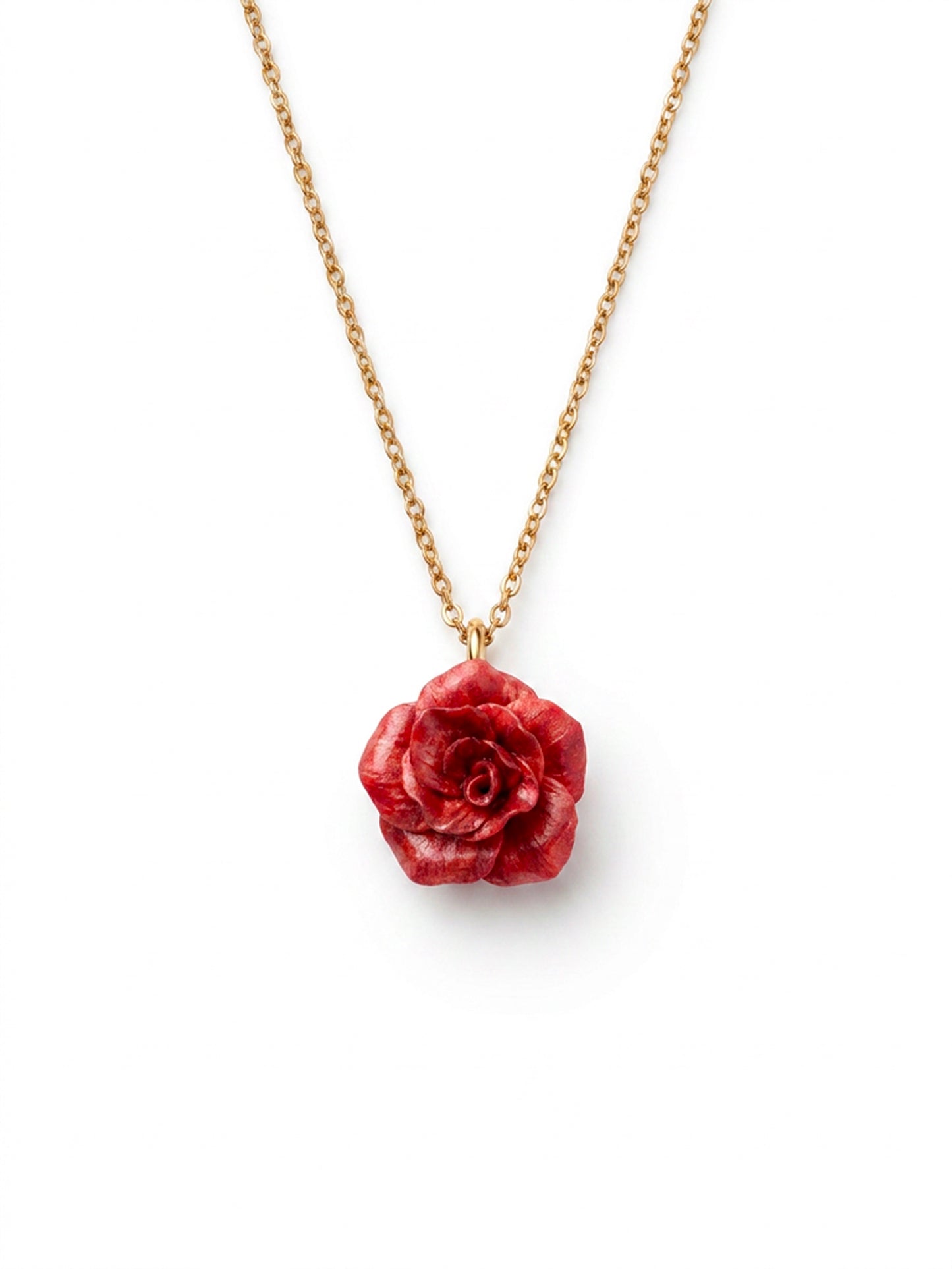 Girocollo PETIT ROSE. | Rosso (golden edition)