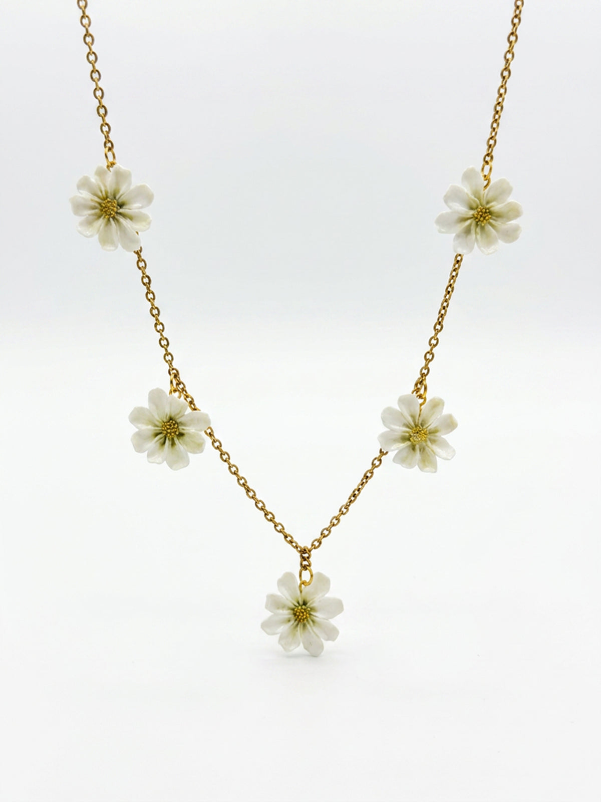 Girocollo MINI Margherita. | Bianco (golden edition)