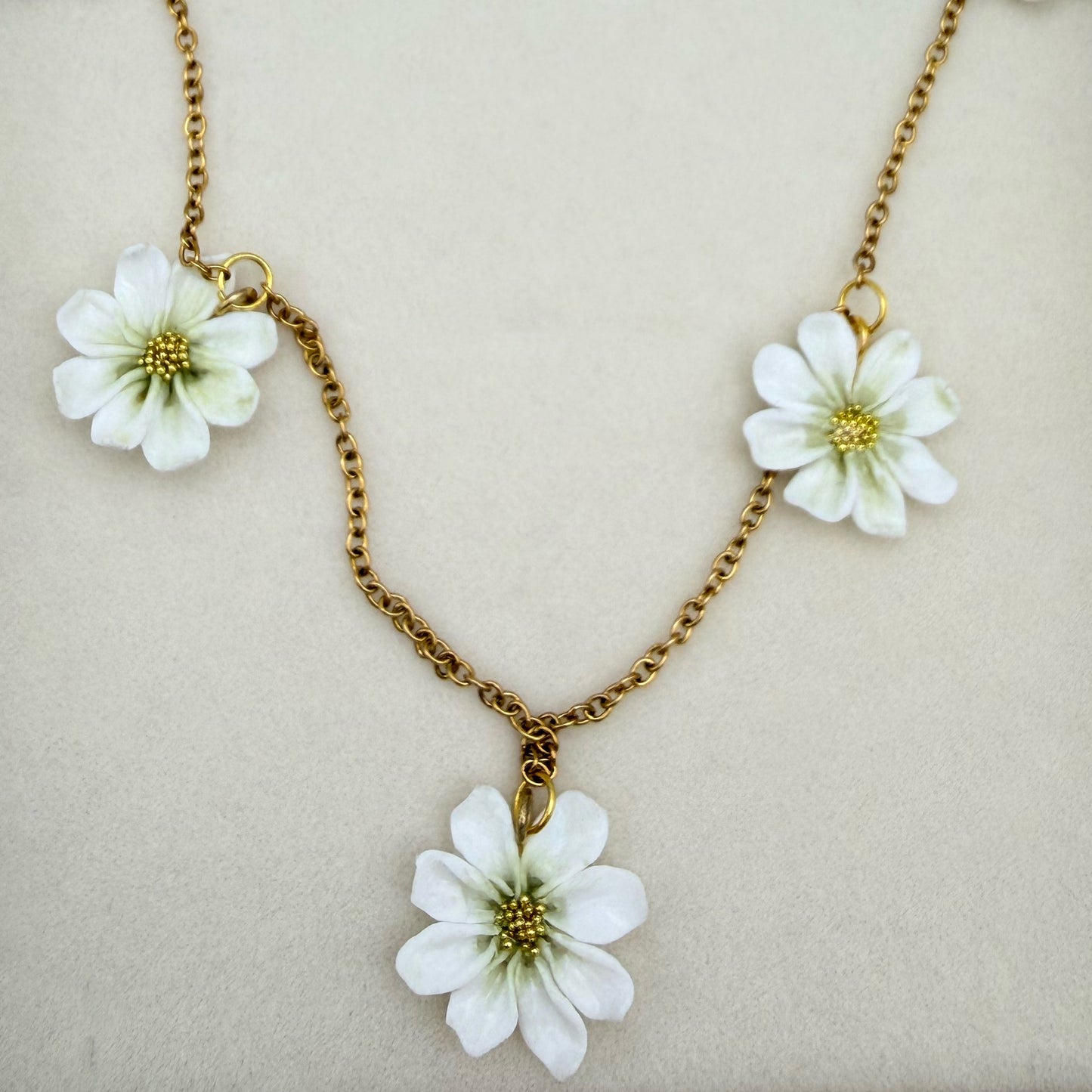 Girocollo MINI Margherita. | Bianco (golden edition)