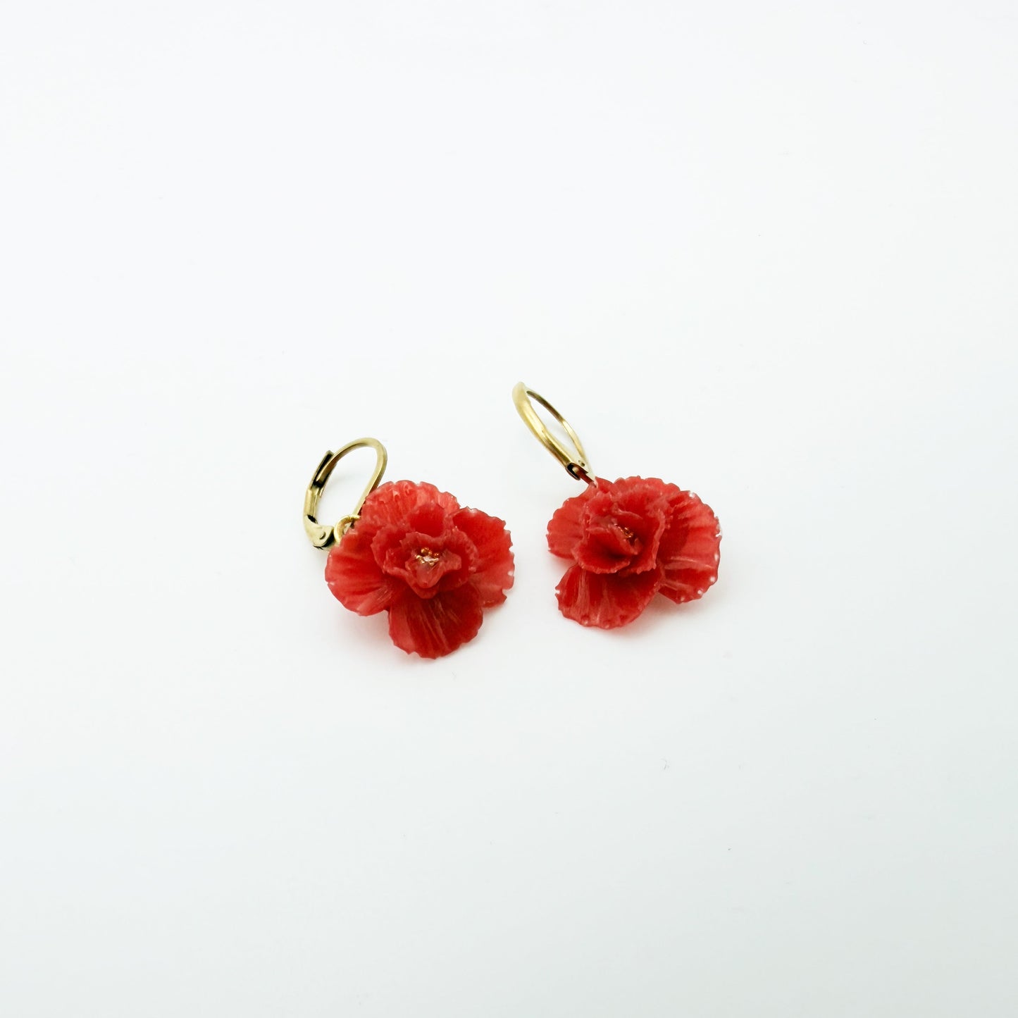 Orecchini GAROFANO | le MINI. | HOOP - Rosso