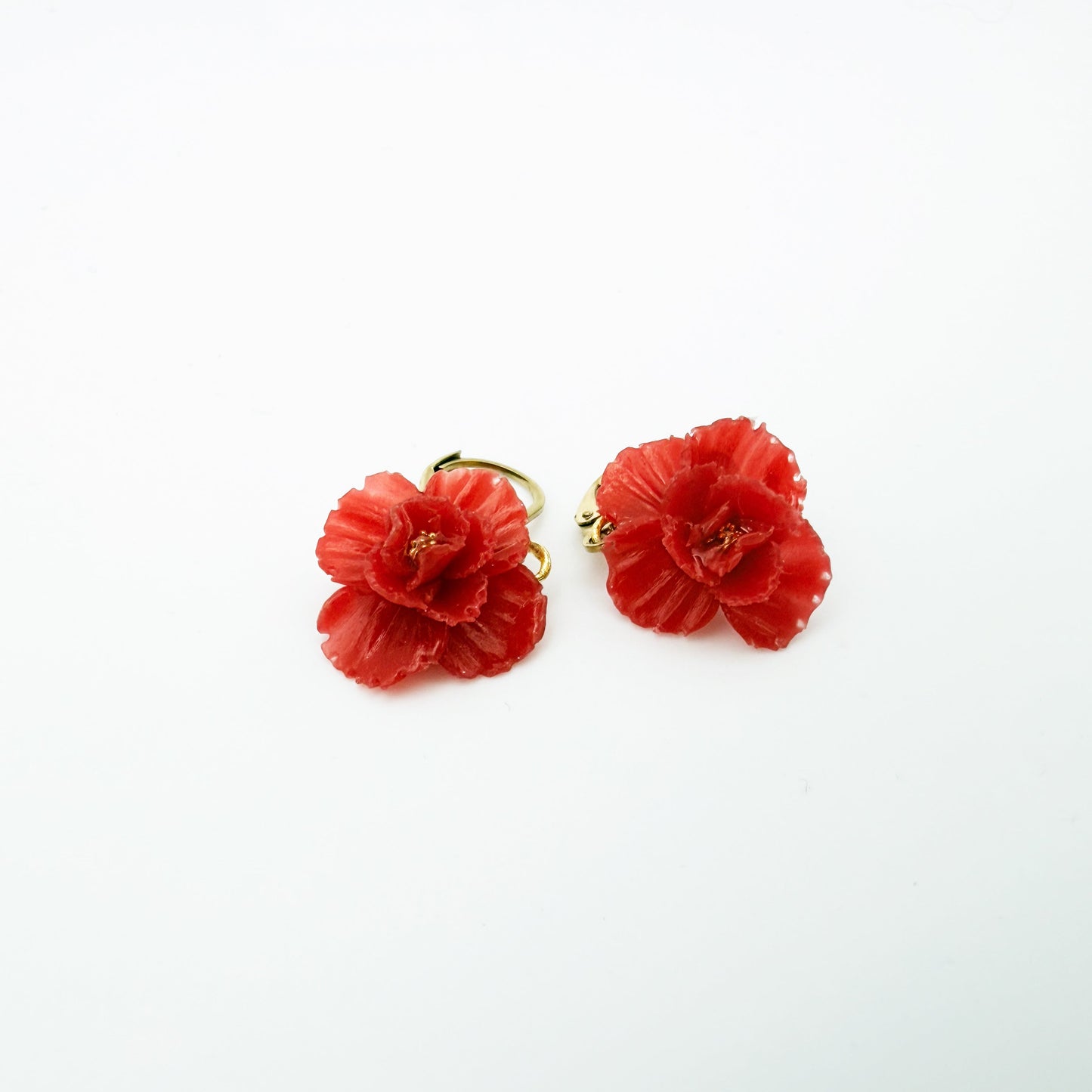 Orecchini GAROFANO | le MINI. | HOOP - Rosso