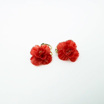 Orecchini GAROFANO | le MINI. | HOOP - Rosso