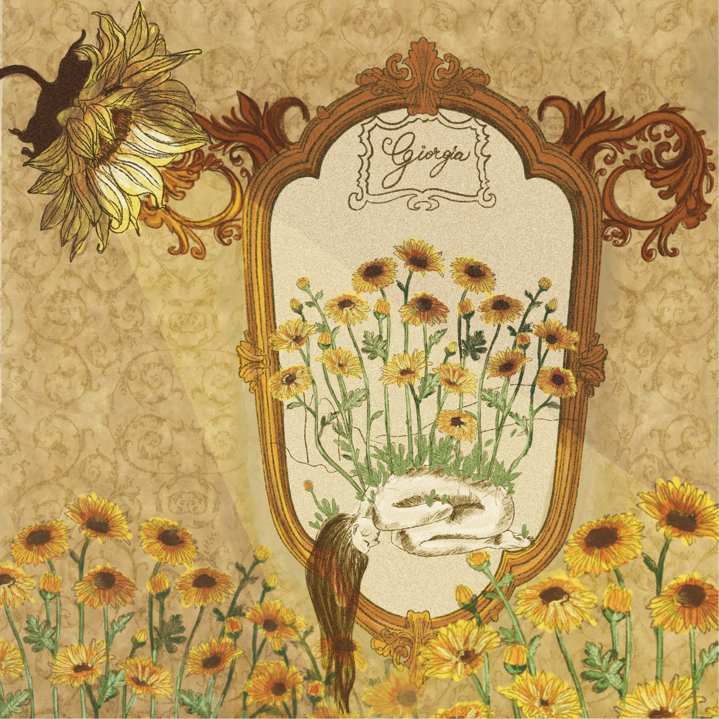 Orecchini GIRASOLE | le PETIT. | Blu (Seconda variante)