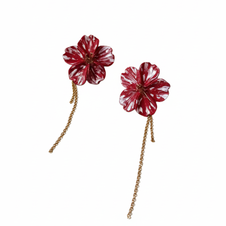 Orecchini LA BELLA DI NOTTE - Chiara | le MIDI. | Rosso