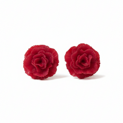 Orecchini GAROFANO - Francesca | le MIDI. | Rosso