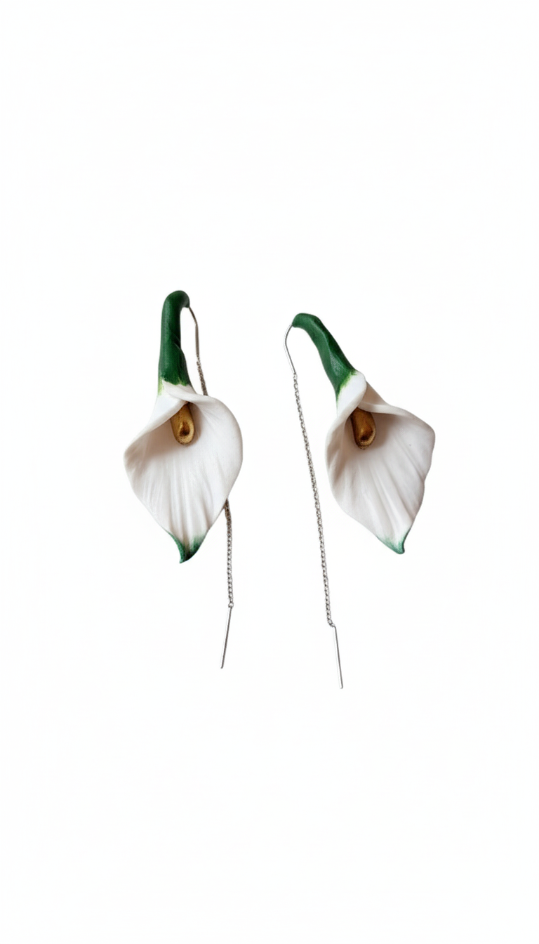 Orecchini CALLA - Elisa | le GRAND. | Bianco