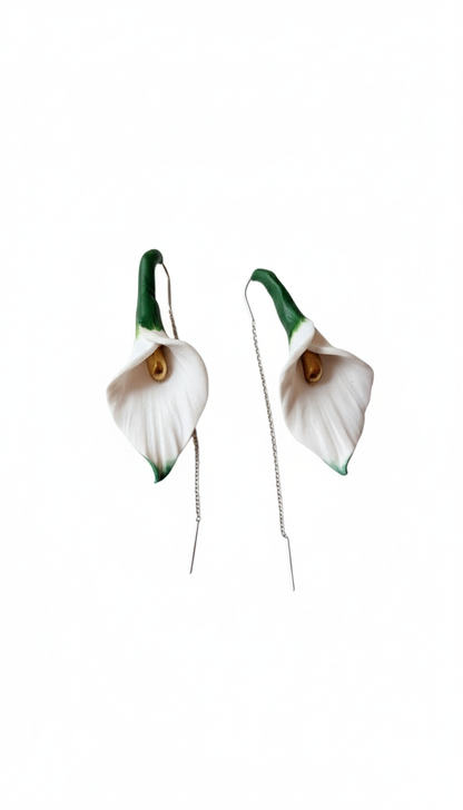Orecchini CALLA - Elisa | le GRAND. | Bianco