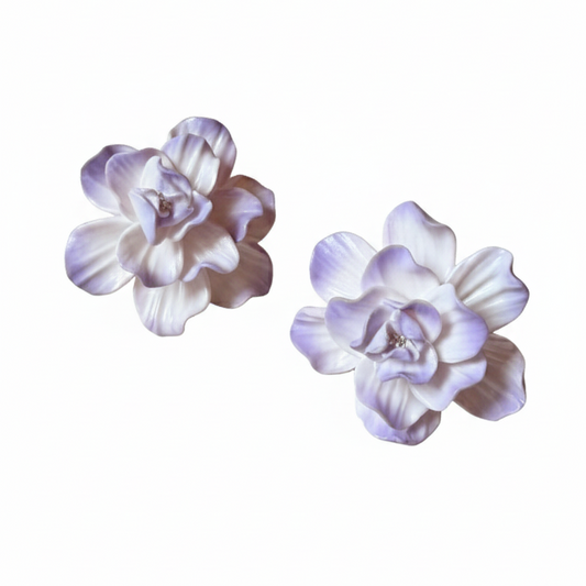 Orecchini GARDENIA | le GRAND . | Bianco