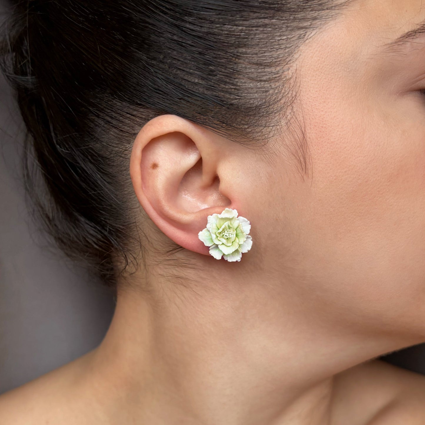 Orecchini PEONY. | le PETIT | Verde