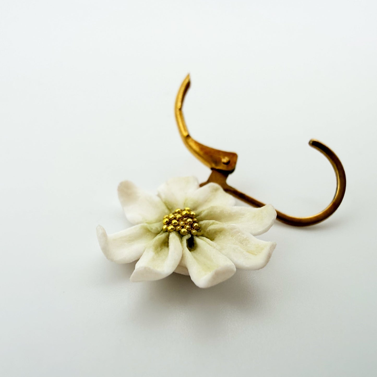 Orecchini MARGHERITA. | le MINI - HOOP | Bianco