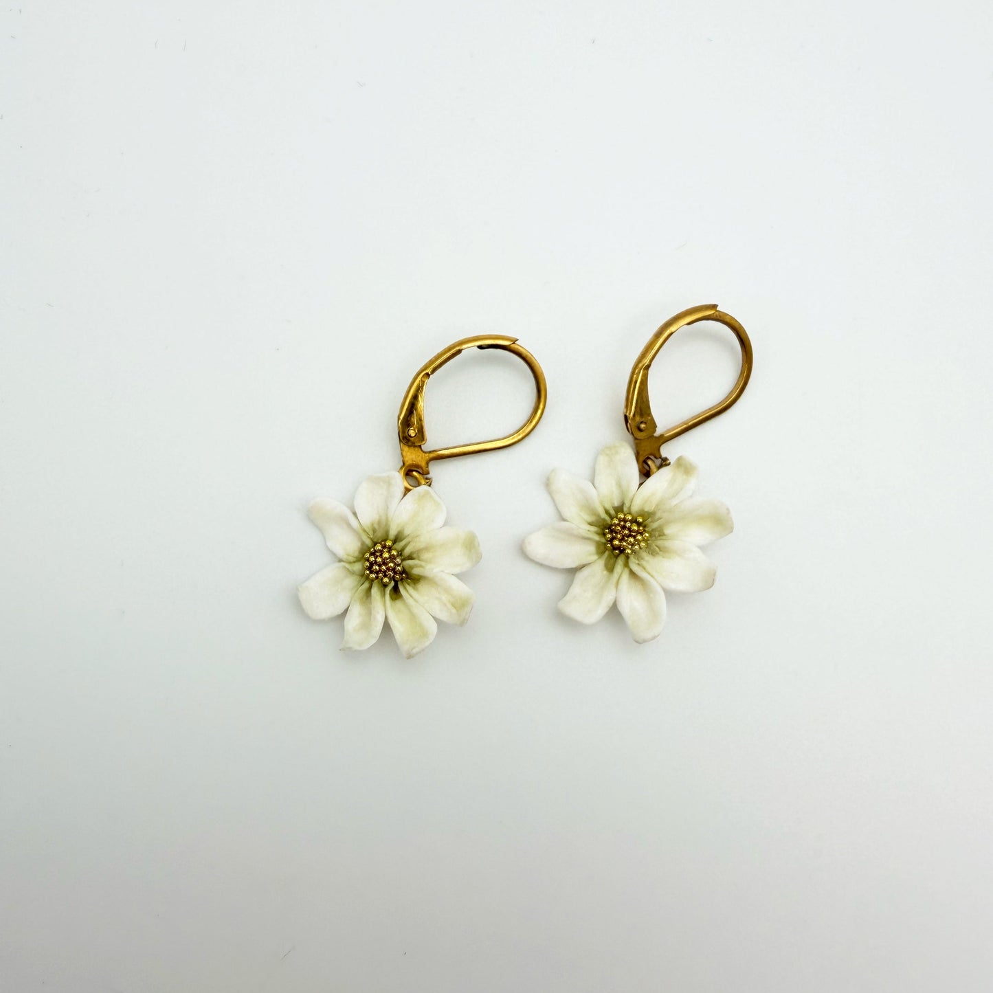 Orecchini MARGHERITA. | le MINI - HOOP | Bianco