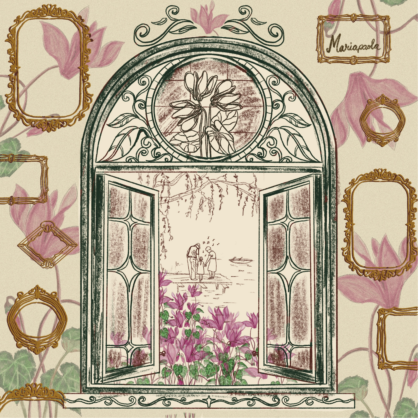 Orecchini CICLAMINO | le MINI. | Degradè Rosa (Seconda variante)