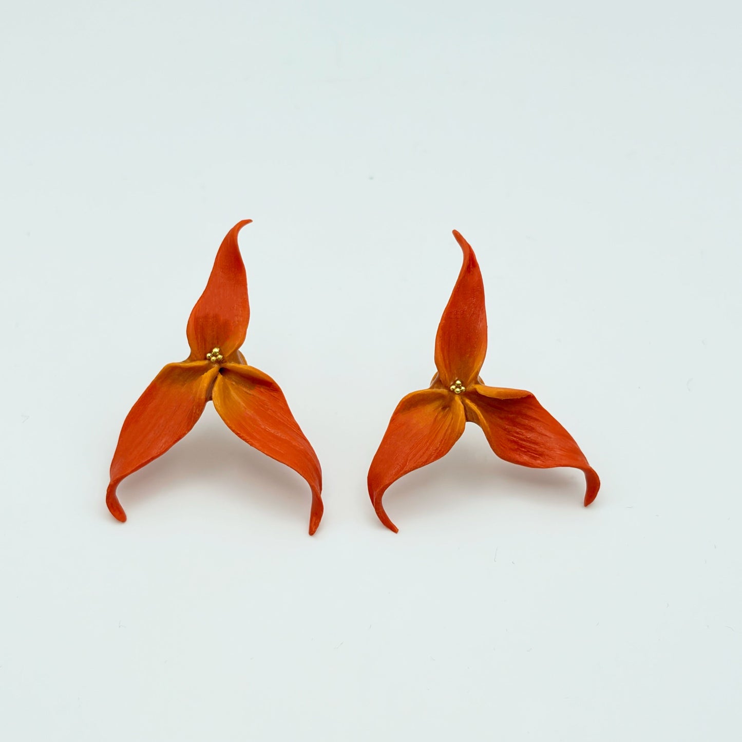 Orecchini MASDEVALLIA. | le MIDI | Arancio