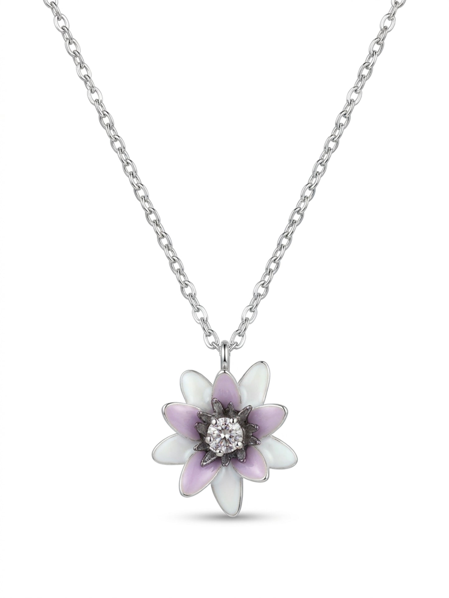 Girocollo PETIT PASSIFLORA. | VIOLA (silver edition)