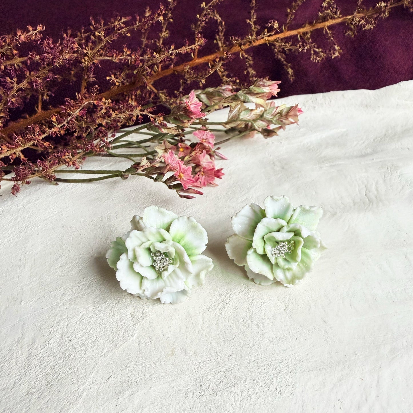 Orecchini PEONY. | le PETIT | Verde