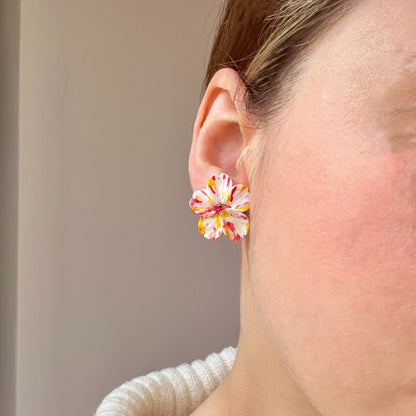 Orecchini LA BELLA DI NOTTE | le MIDI. | Bianco (seconda variante)