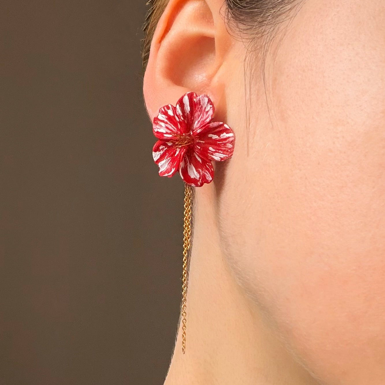 Orecchini LA BELLA DI NOTTE - Chiara | le MIDI. | Rosso