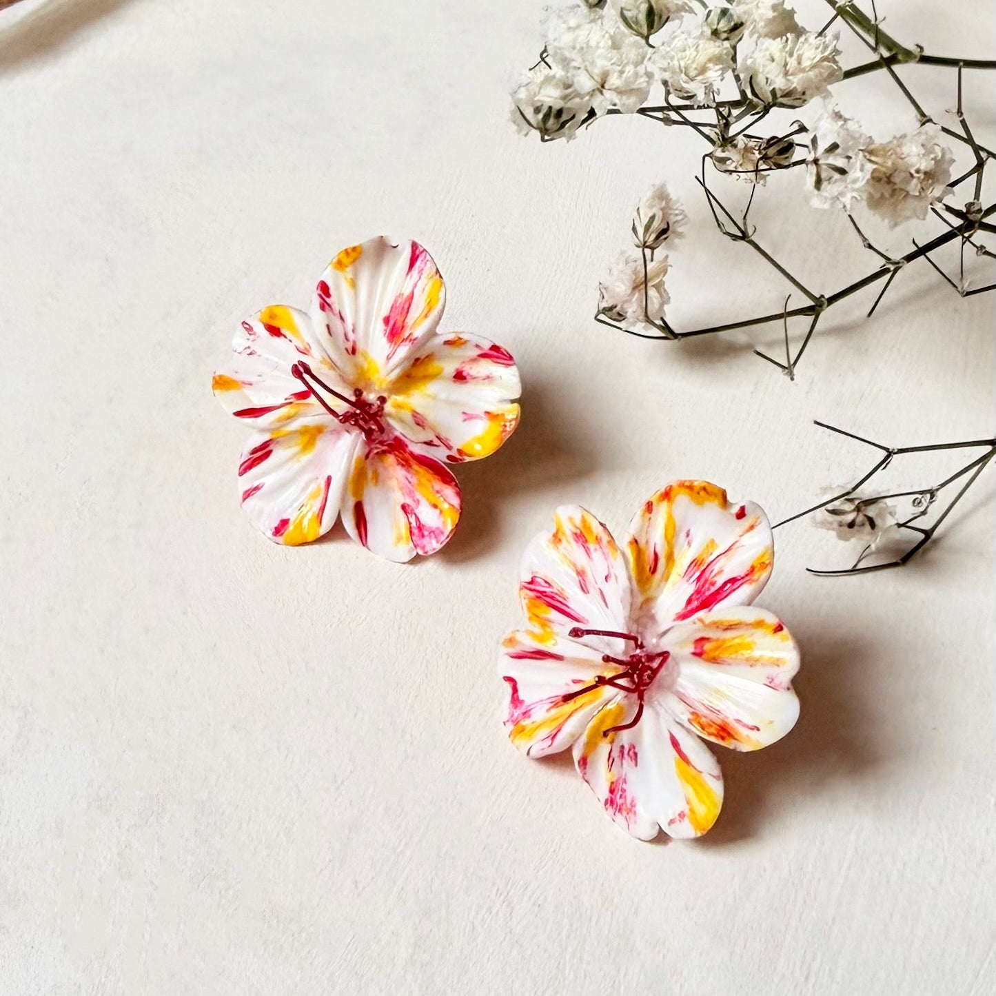 Orecchini LA BELLA DI NOTTE | le MIDI. | Bianco (seconda variante)