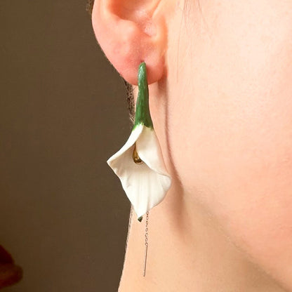 Orecchini CALLA - Elisa | le GRAND. | Bianco