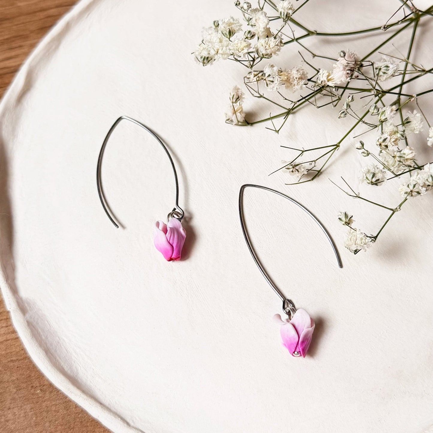 Orecchini CICLAMINO | le MINI. | Degradè Rosa (Seconda variante)