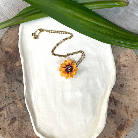 Girocollo PETIT SUNFLOWER. | Yellow (golden edition)