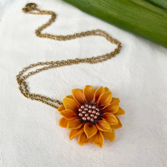 Girocollo MIDI SUNFLOWER. | Yellow (golden edition)