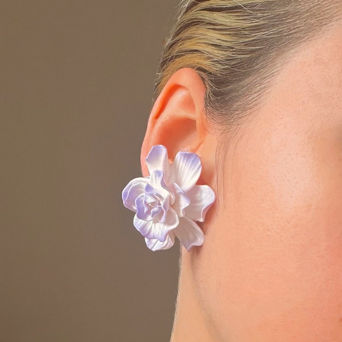 Orecchini GARDENIA | le GRAND . | Bianco