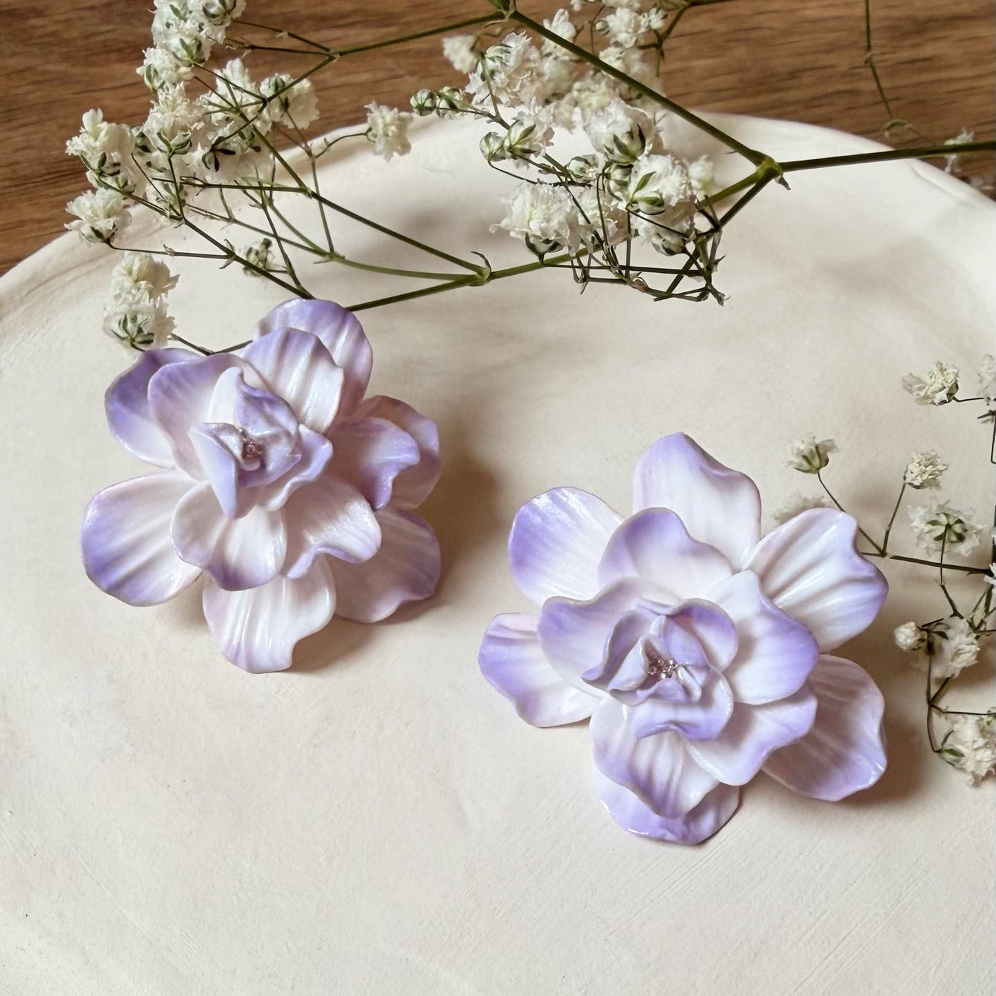 Orecchini GARDENIA | le GRAND . | Bianco