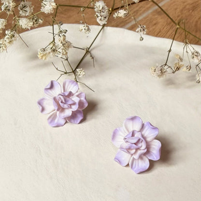 Orecchini GARDENIA | le PETIT . | Bianco (seconda variante)