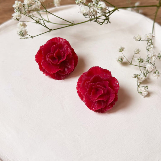 Orecchini GAROFANO - Francesca | le MIDI. | Rosso