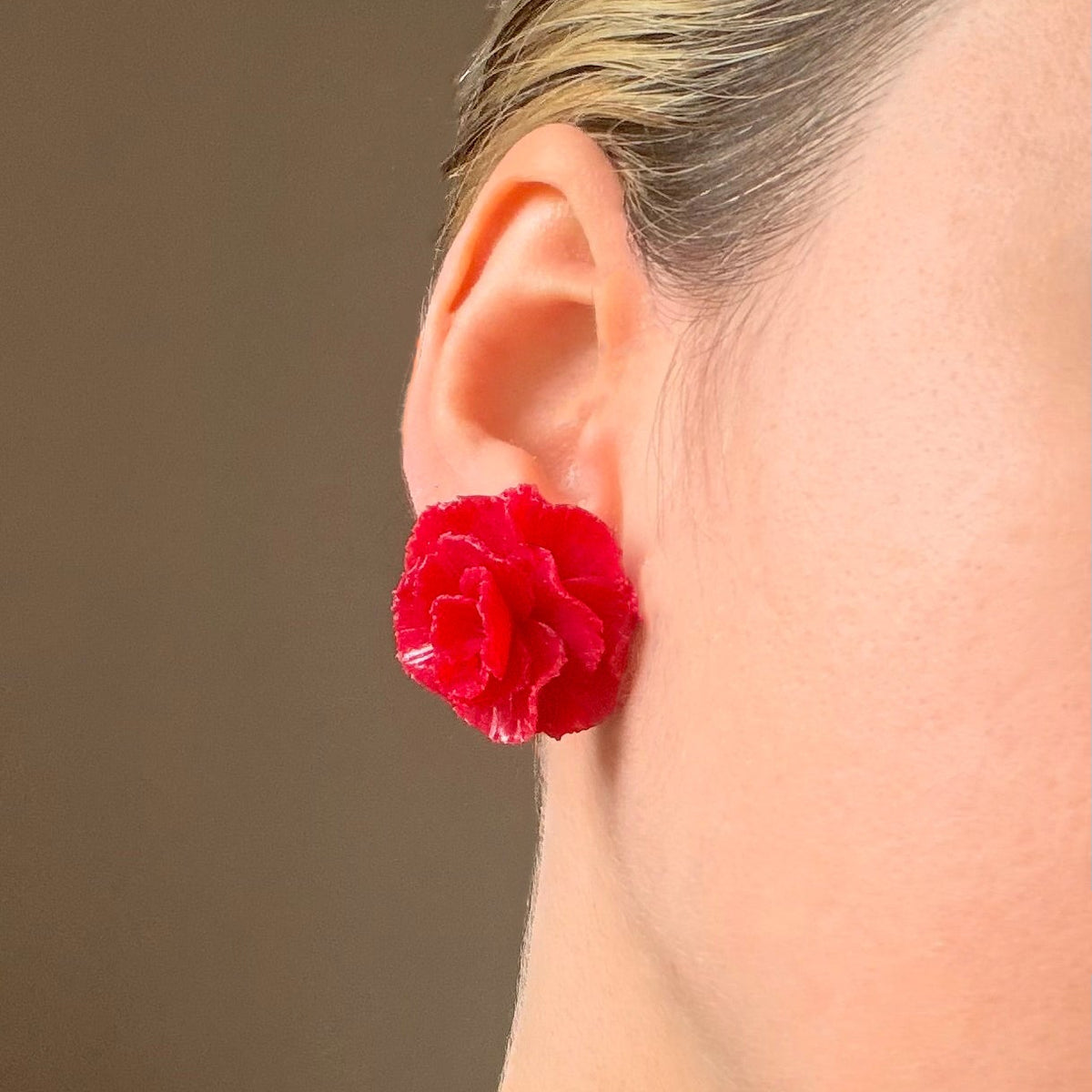 Orecchini GAROFANO - Francesca | le MIDI. | Rosso