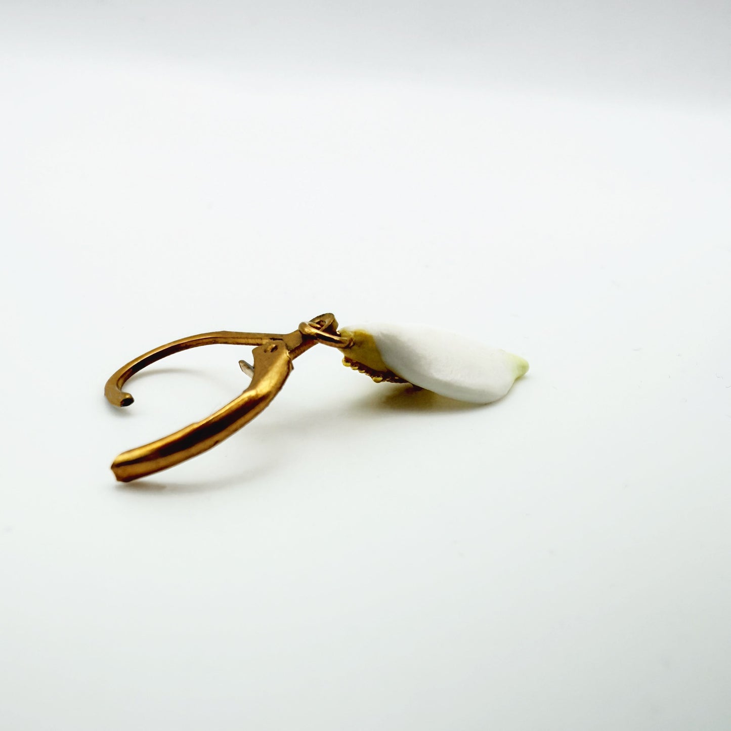 Orecchini SPATIFILLO. | le MINI - HOOP | Bianco