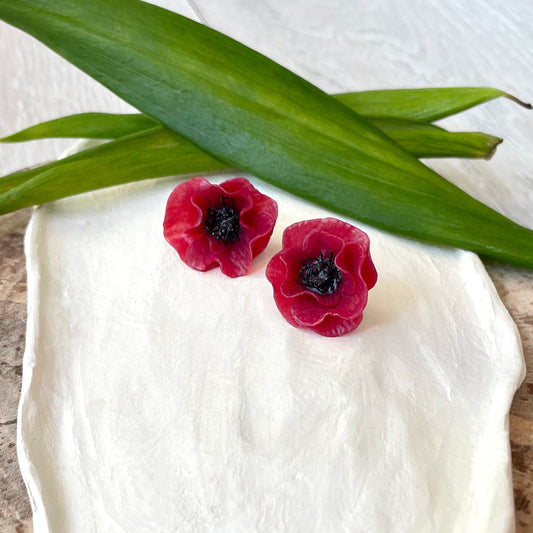 Orecchini MIDI POPPY. | Rosso
