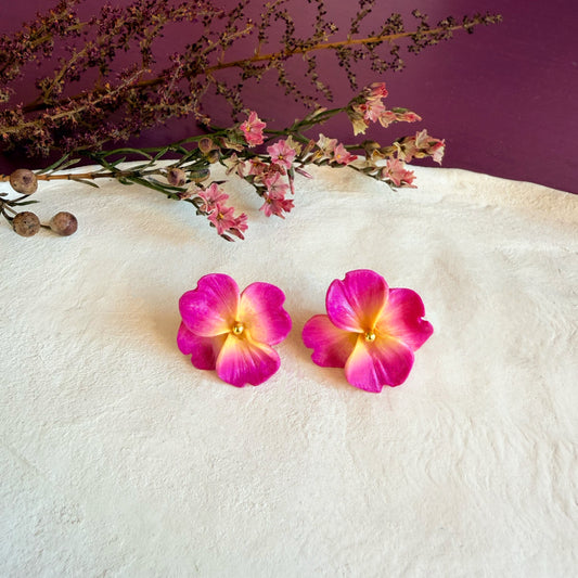 Orecchini PRIMULA. | le PETIT | Fucsia