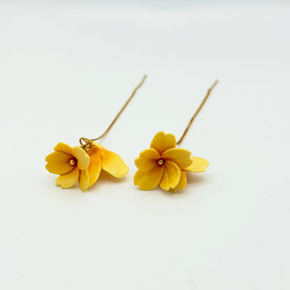 Orecchini PRIMULA. | le PETIT - Saliscendi | Giallo