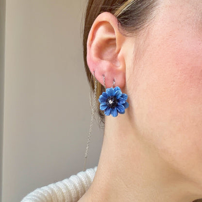 Orecchini GIRASOLE | le PETIT. | Blu (Seconda variante)