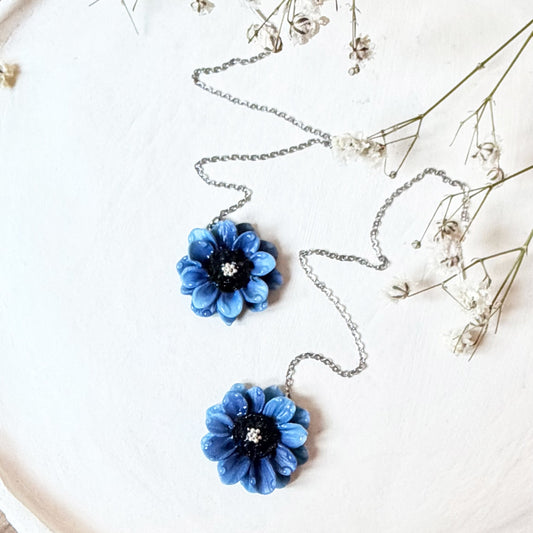 Orecchini GIRASOLE | le PETIT. | Blu (Seconda variante)